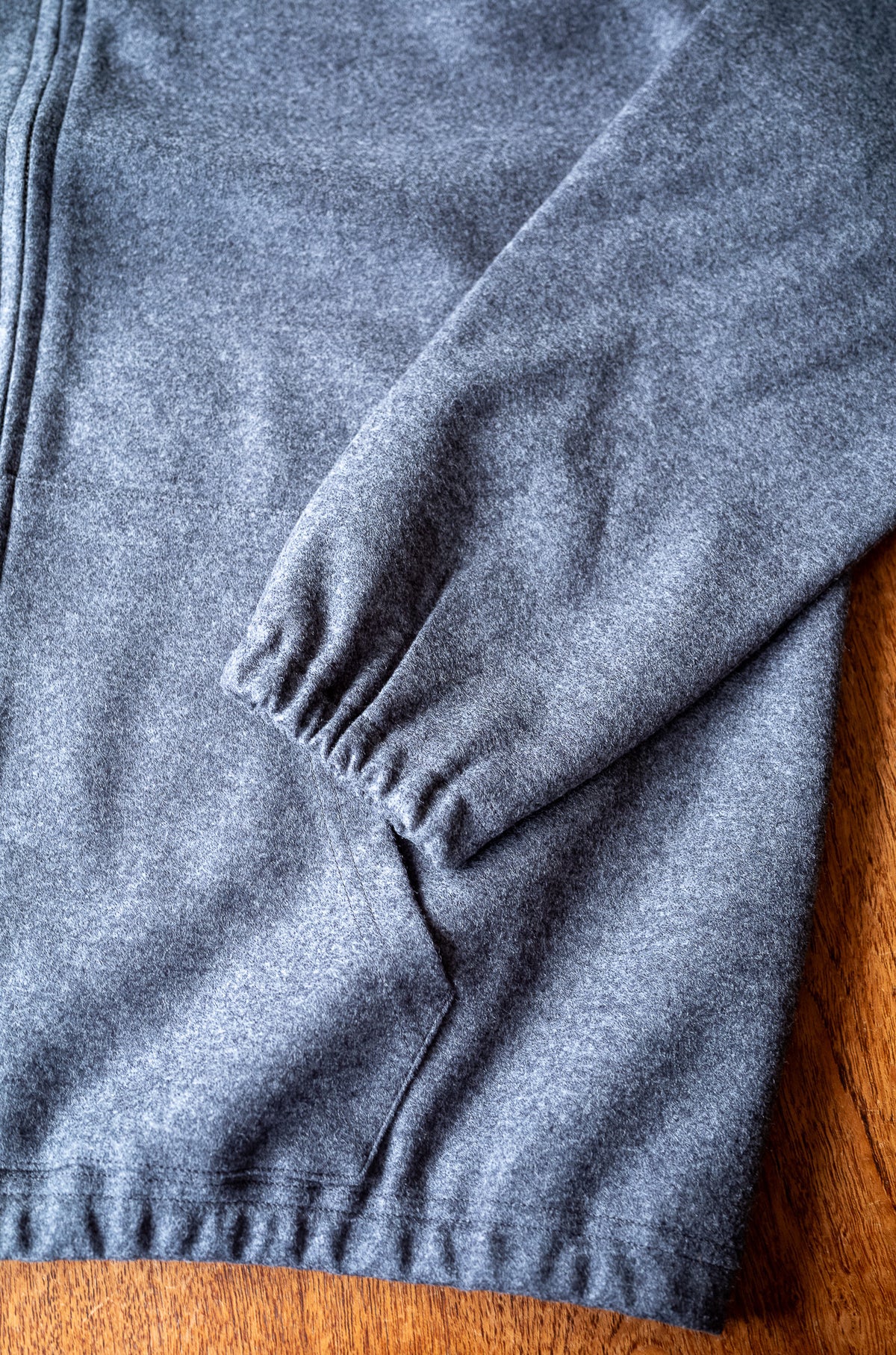 Wool Zip Blouson 〈GRAY〉