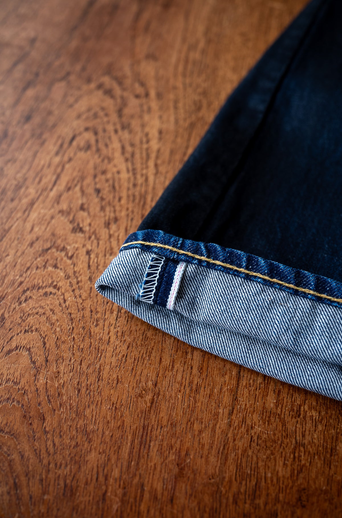 Denim Flare Trousers 〈WAXED INDIGO〉