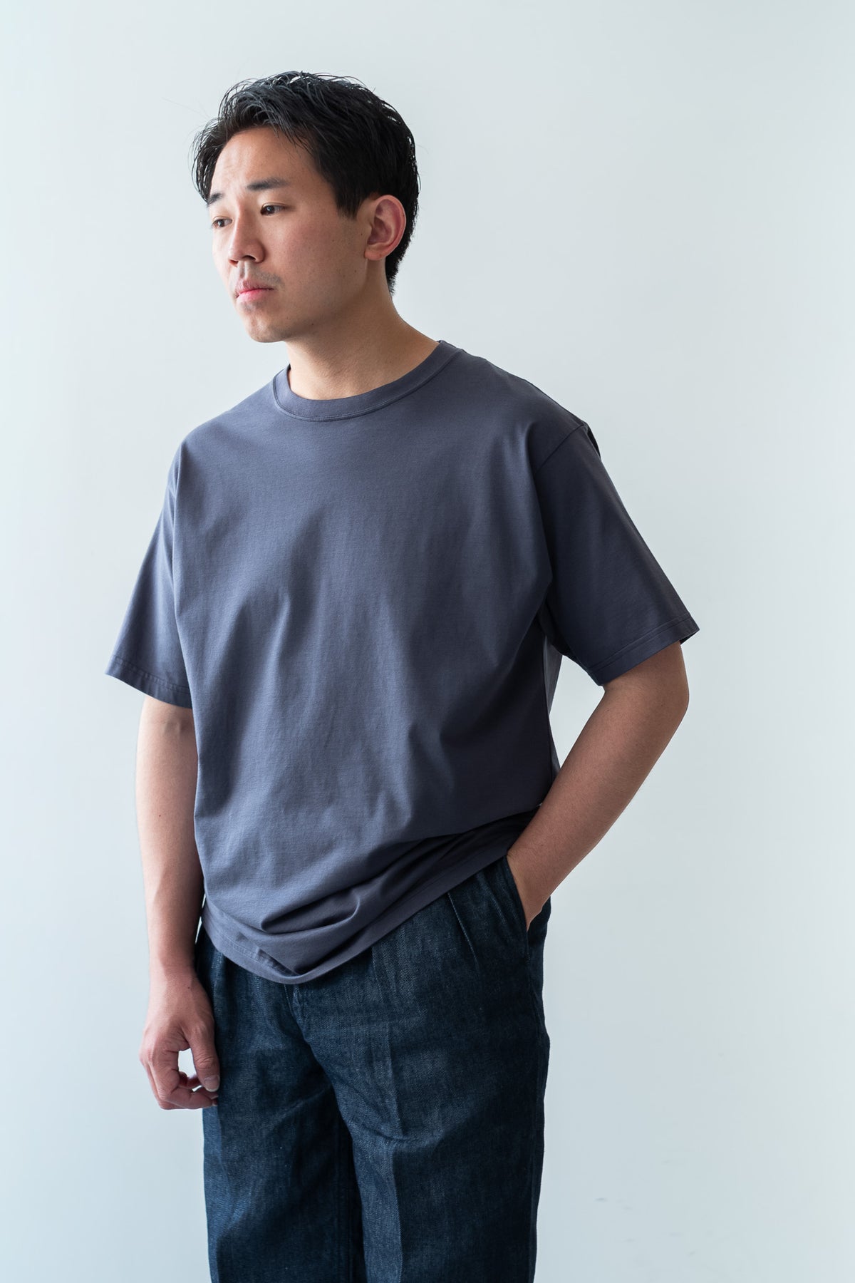 Essential S/S Tee 〈GRAY〉