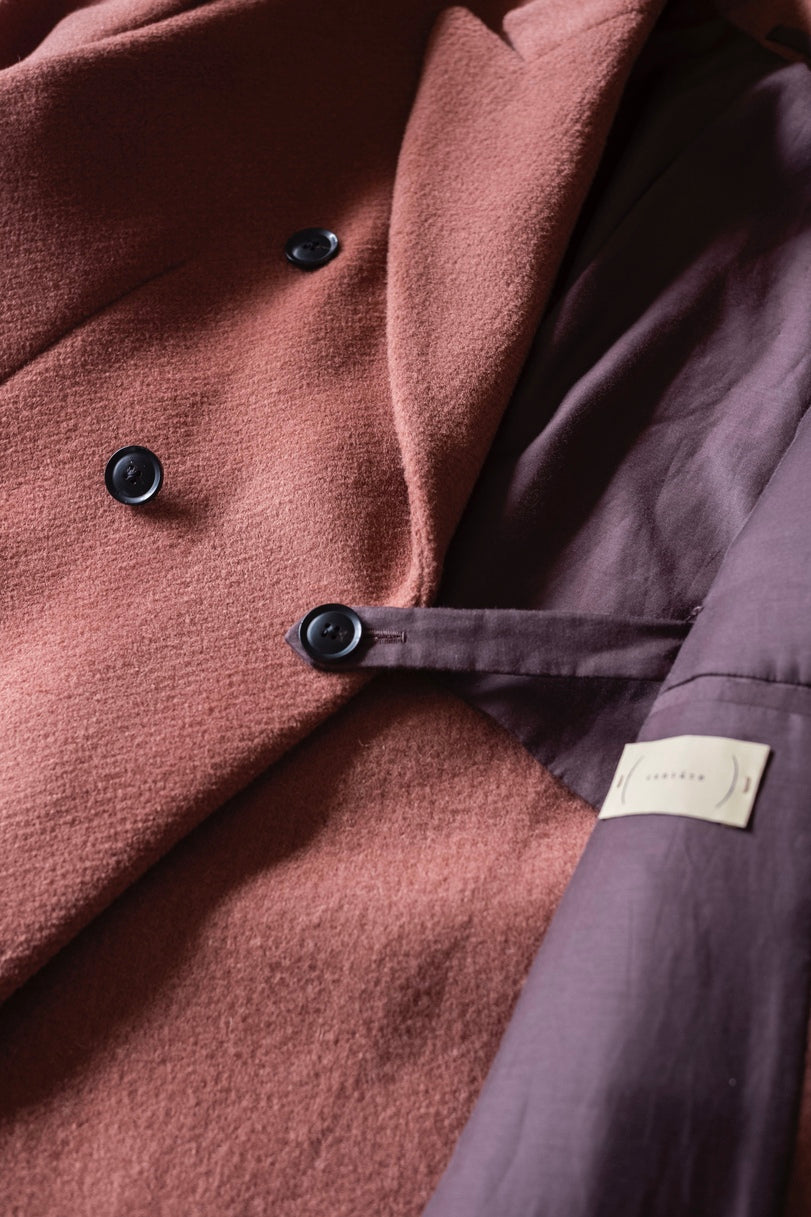 Pile Double Half Coat 〈OLD ROSE〉