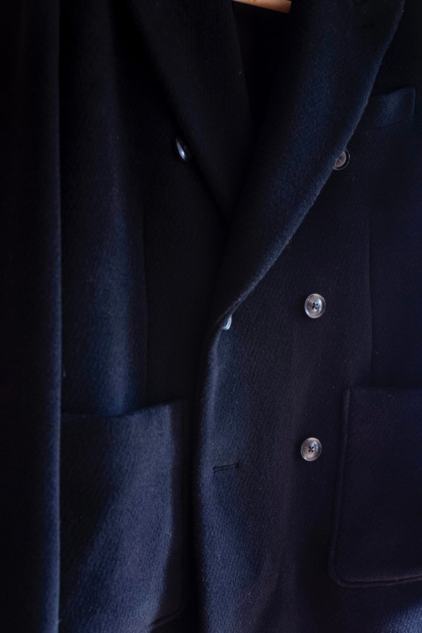 Pile Double Half Coat 〈BLACK〉