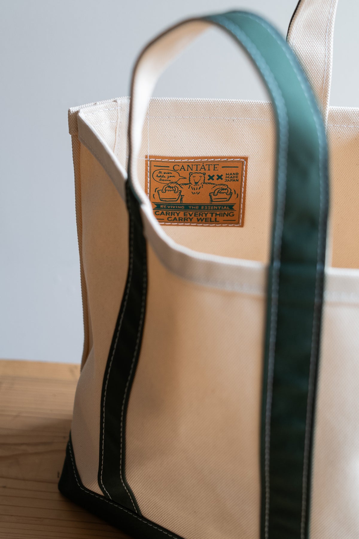 Enough Space Bag - SMALL 〈NATURAL × GREEN〉