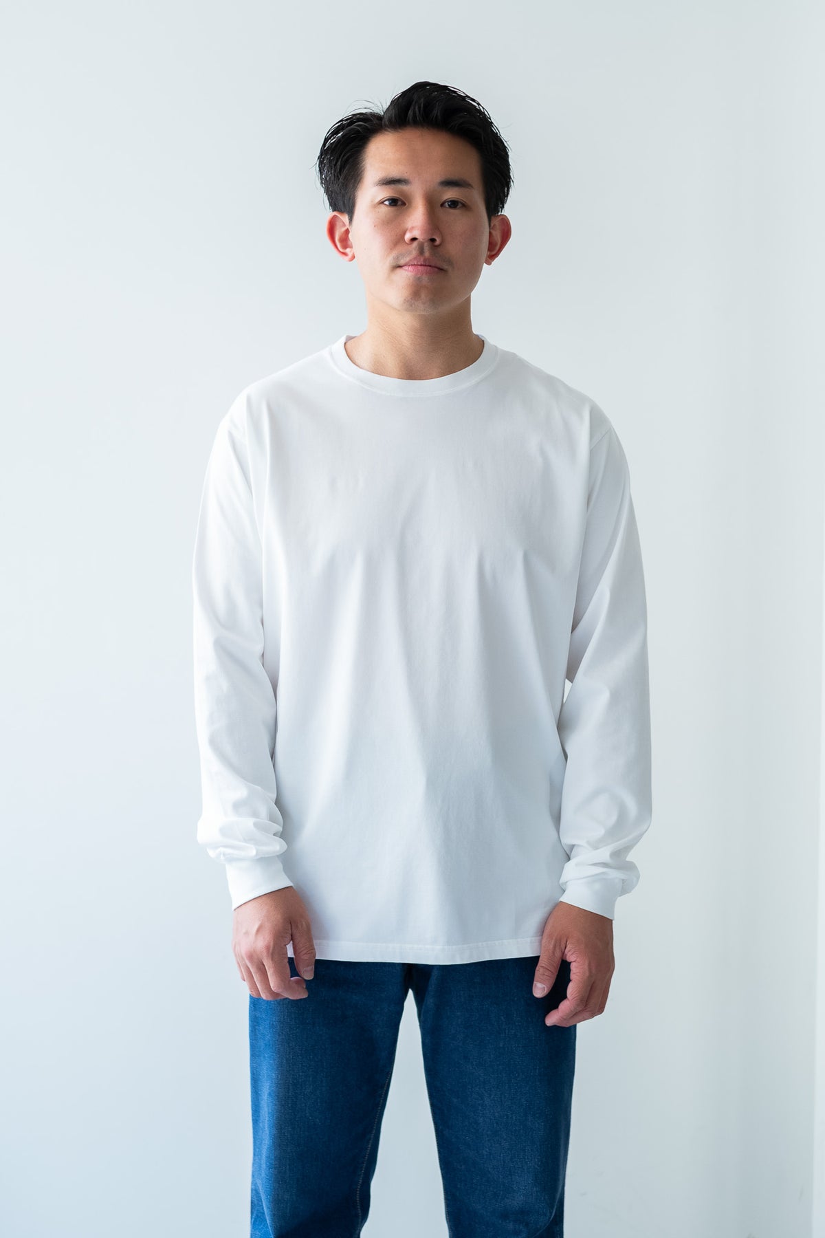 Essential L/S Tee 〈WHITE〉