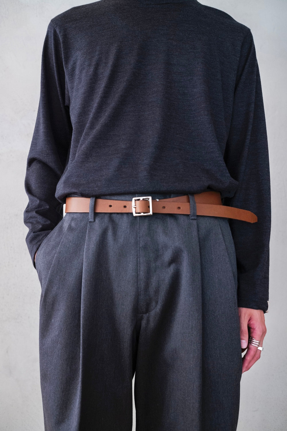 Ribbon Belt 〔BROWN〕