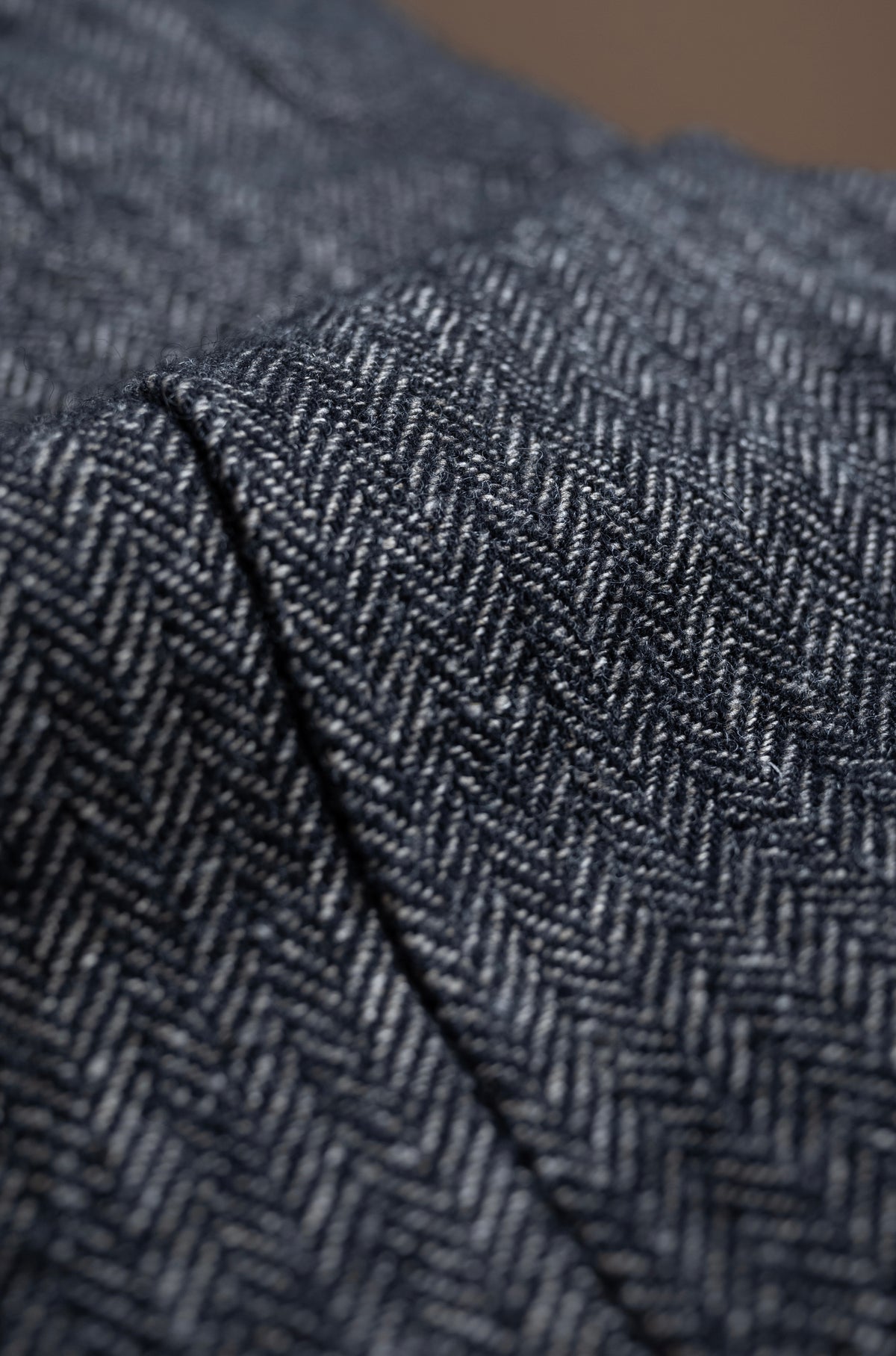 WOOL LINEN UTILITY JACKET 〔BLACK〕