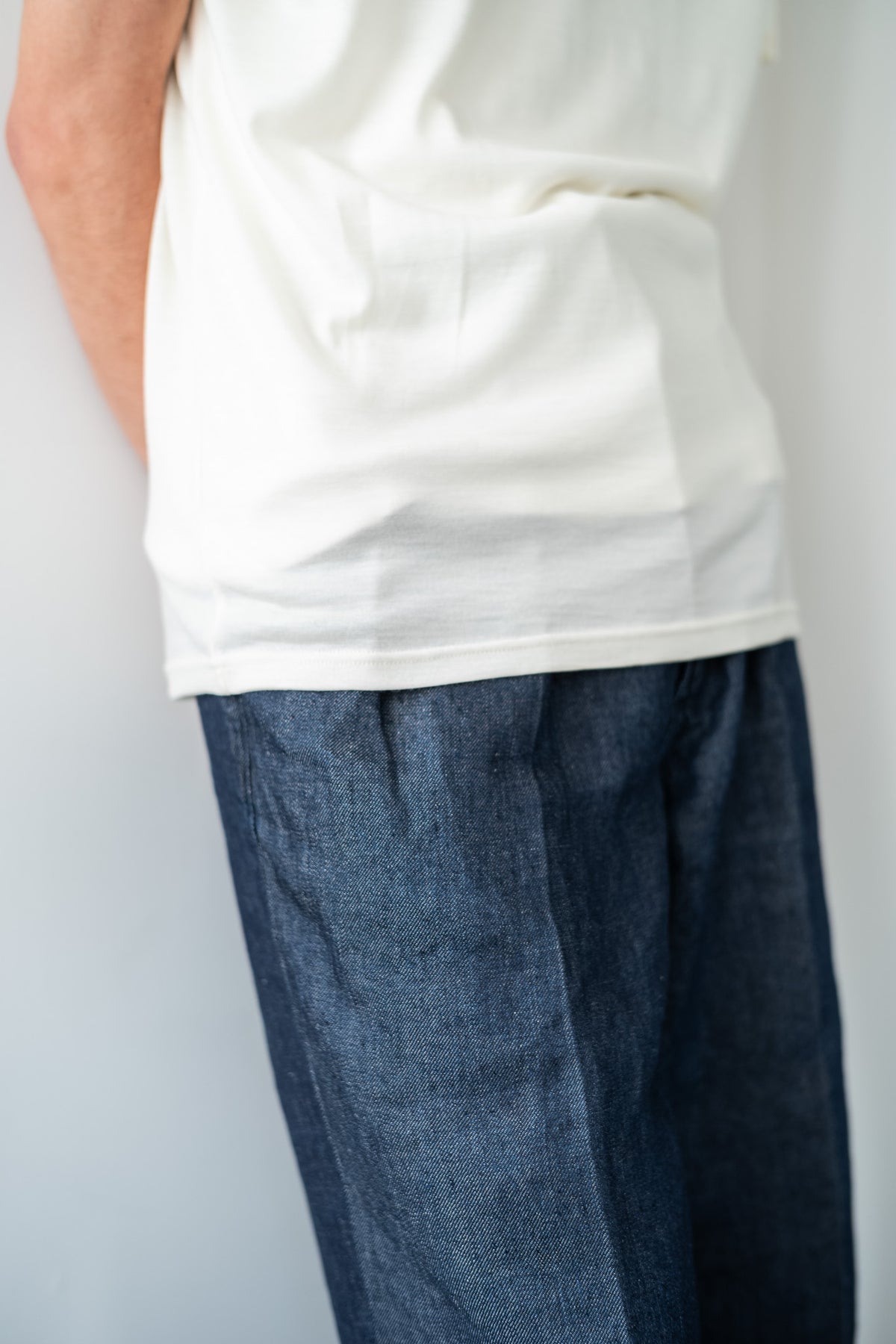 Washable Wool T Shirt 〈MILK〉