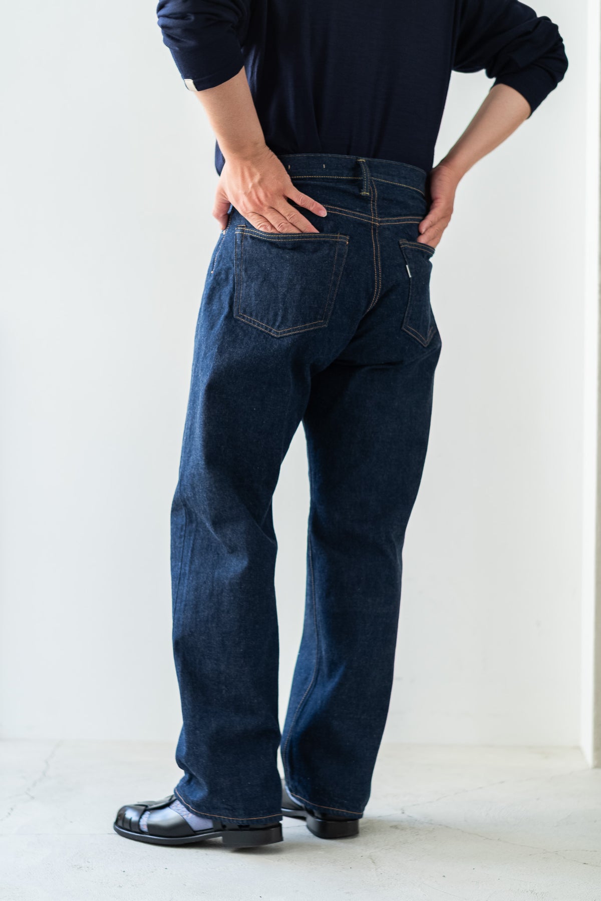 Denim Straight Trousers 〔INDIGO〉