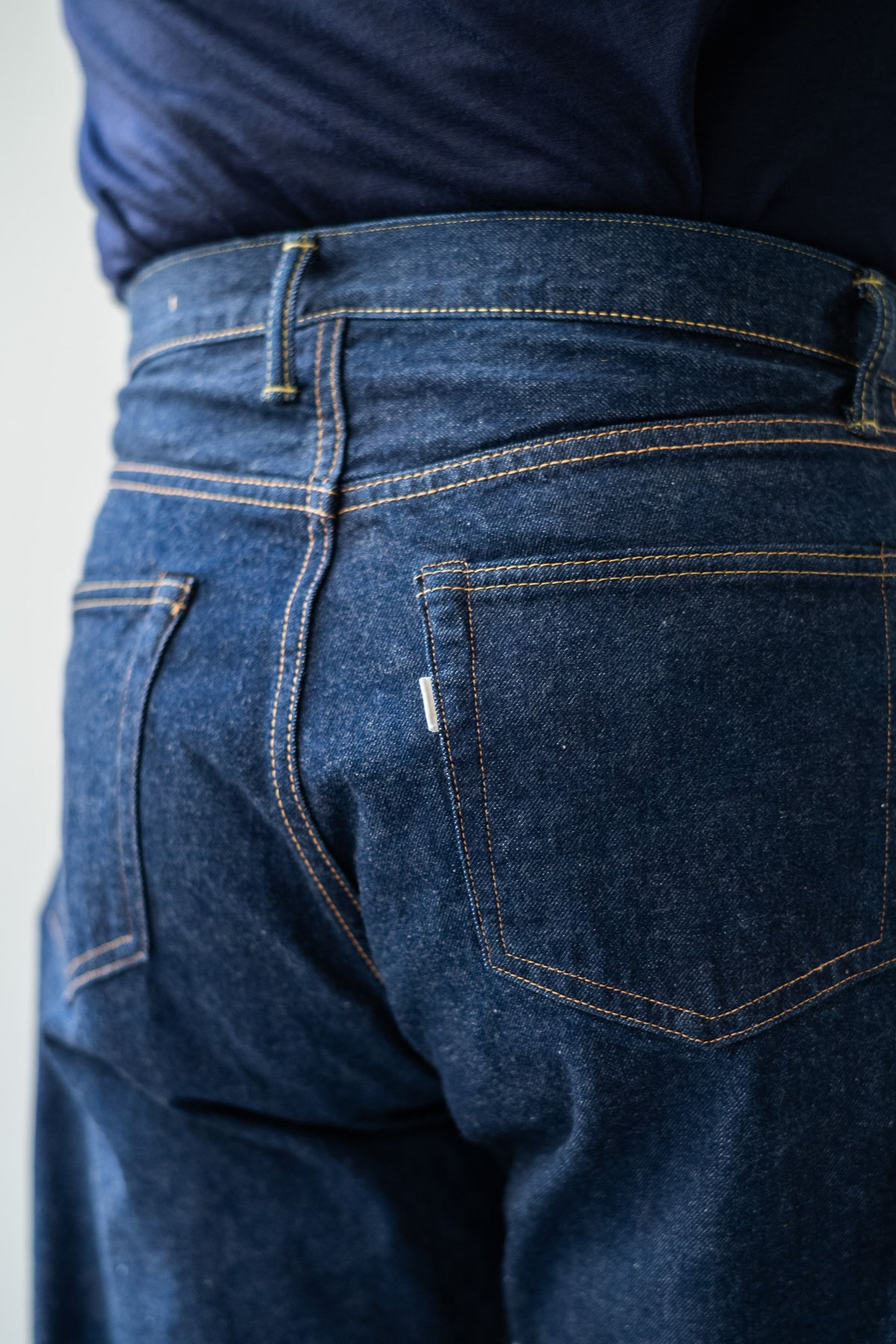 Denim Straight Trousers 〔INDIGO〉