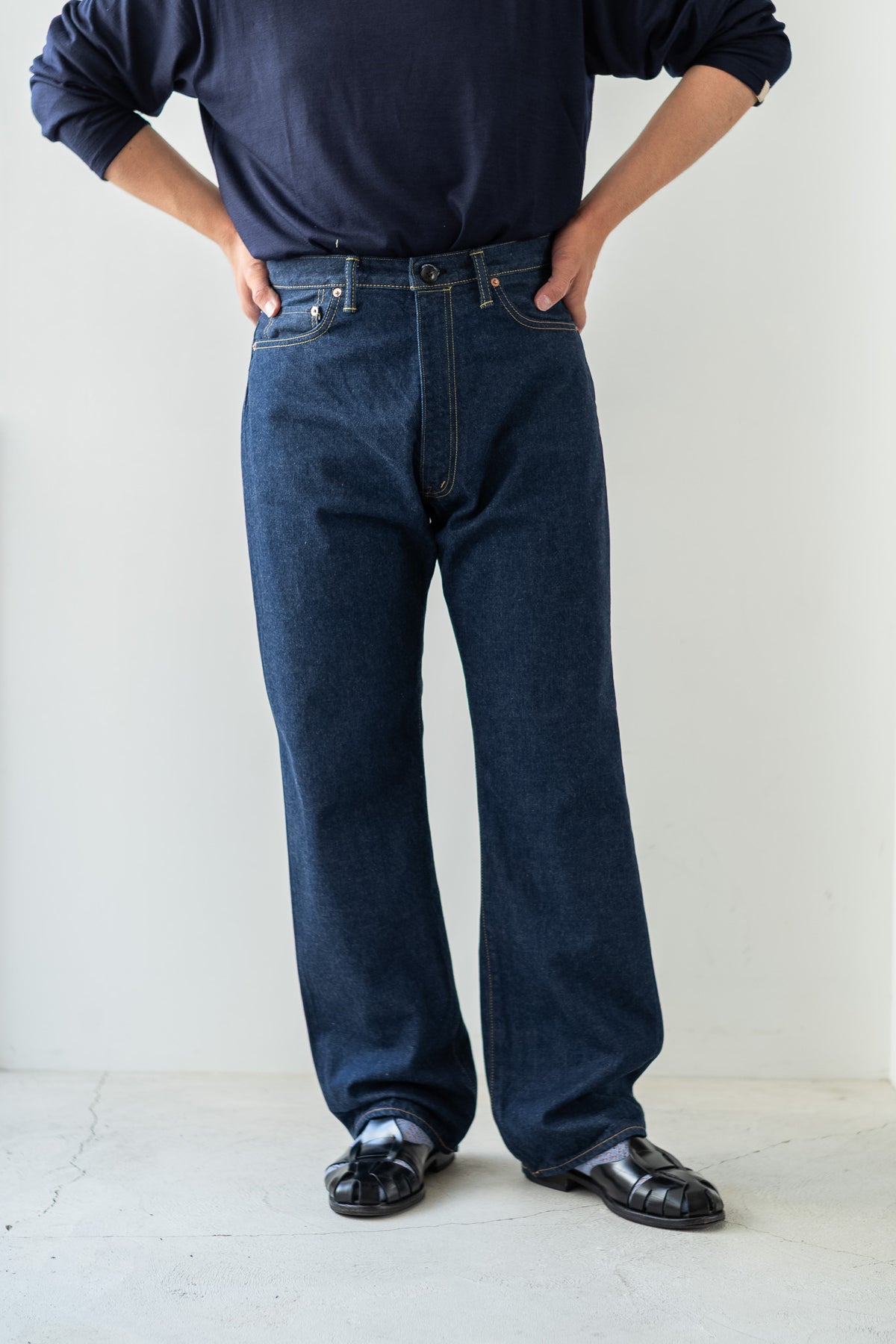 Denim Flare Trousers 〈INDIGO〉