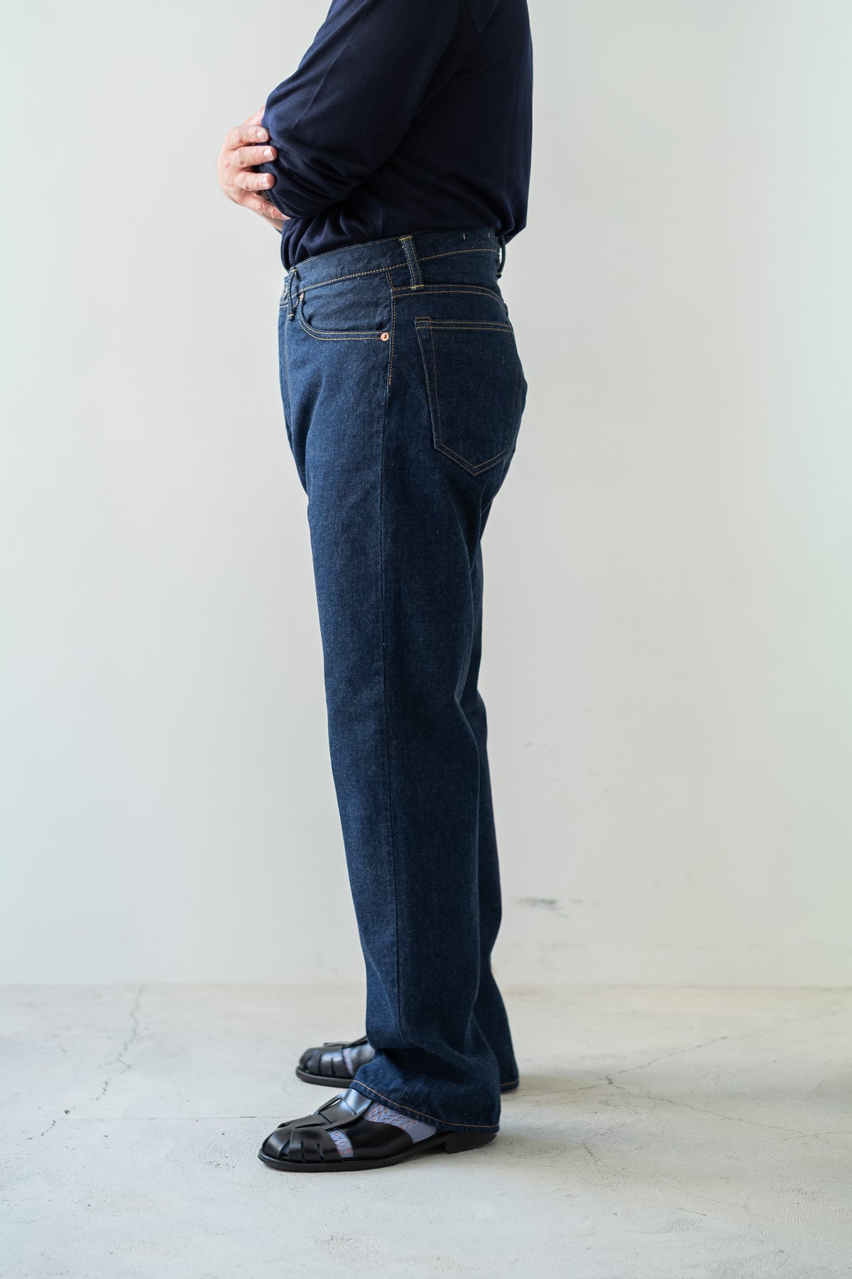 Denim Flare Trousers 〈INDIGO〉