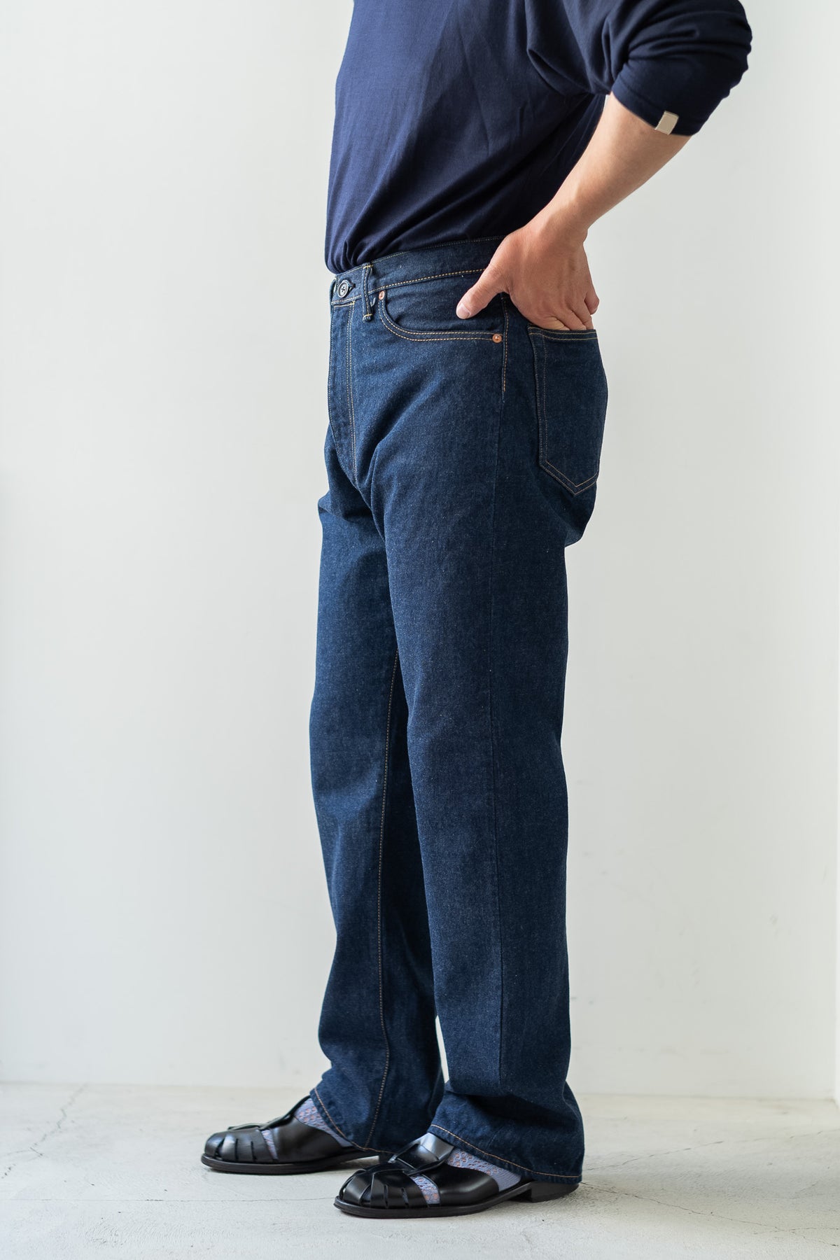 Denim Flare Trousers 〈INDIGO〉