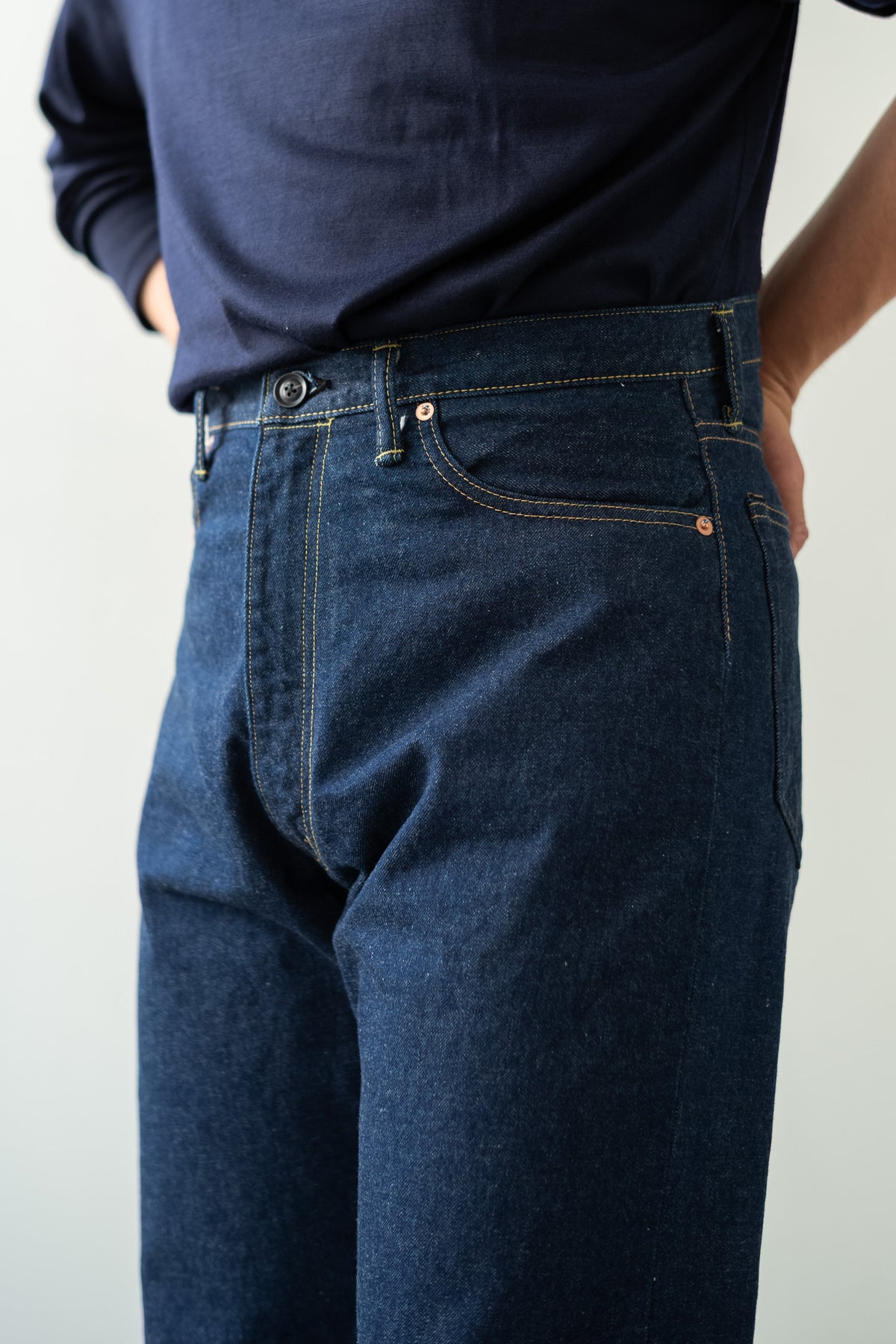 Denim Flare Trousers 〈INDIGO〉