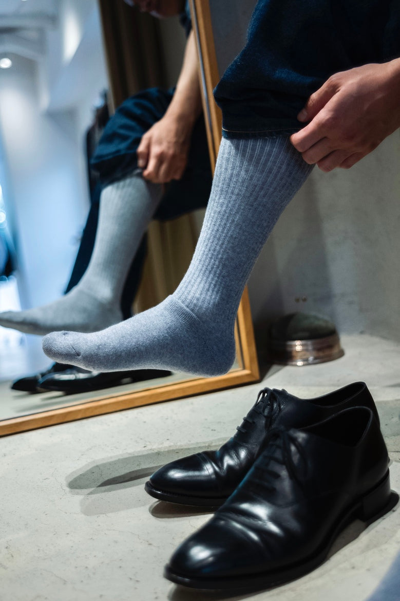 Pile Socks 〈CHARCOAL〉