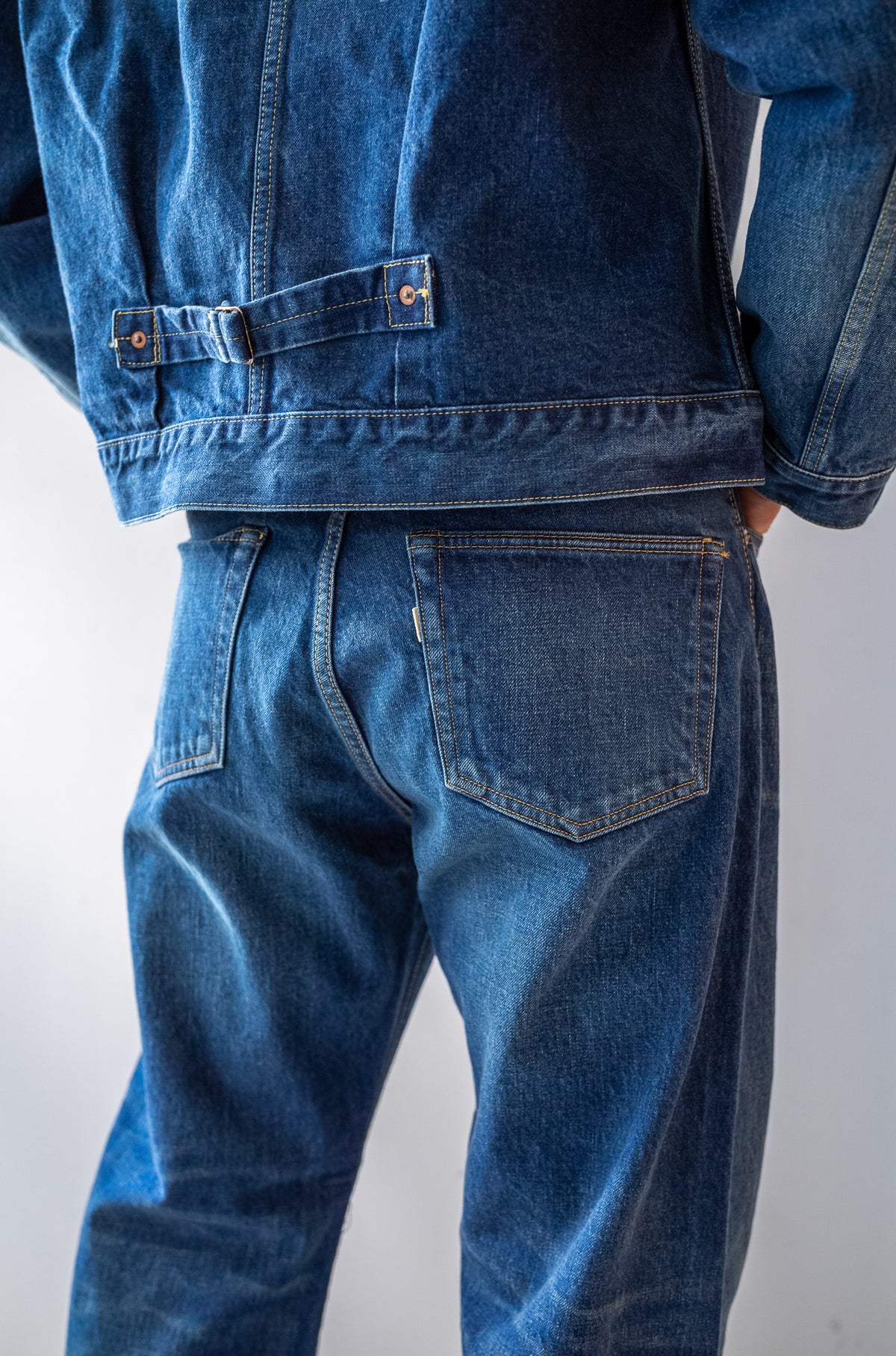 Denim Straight Trousers - VINTAGE WASH 〈DUSK INDIGO〉
