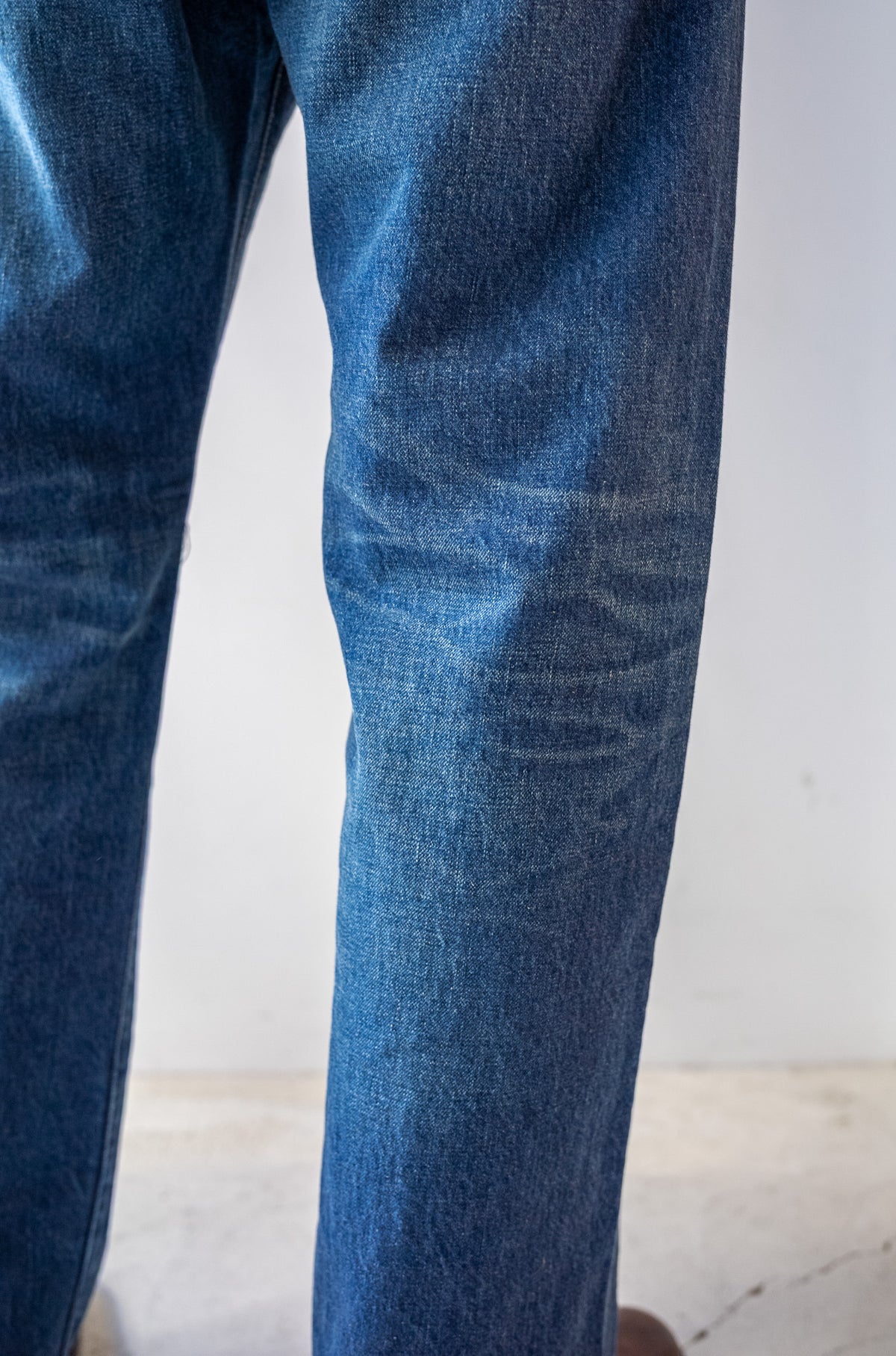Denim Straight Trousers - VINTAGE WASH 〈DUSK INDIGO〉