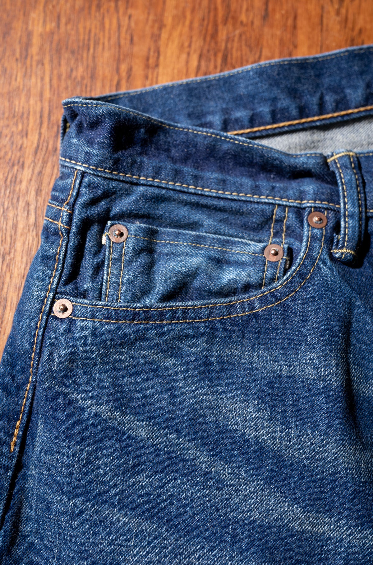 Denim Flare Trousers - VINTAGE WASH 〈DUSK INDIGO〉