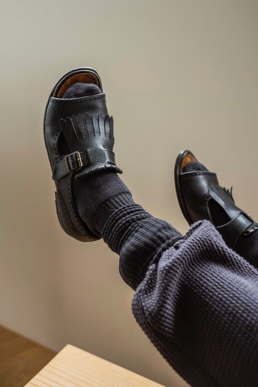 Pile Socks 〈CHARCOAL〉