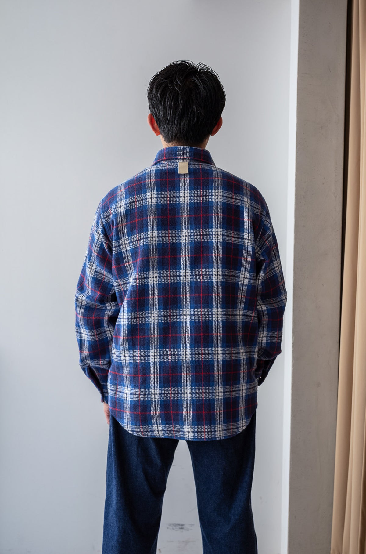 Rough Flannel Shirt 〈BLUE BASE〉