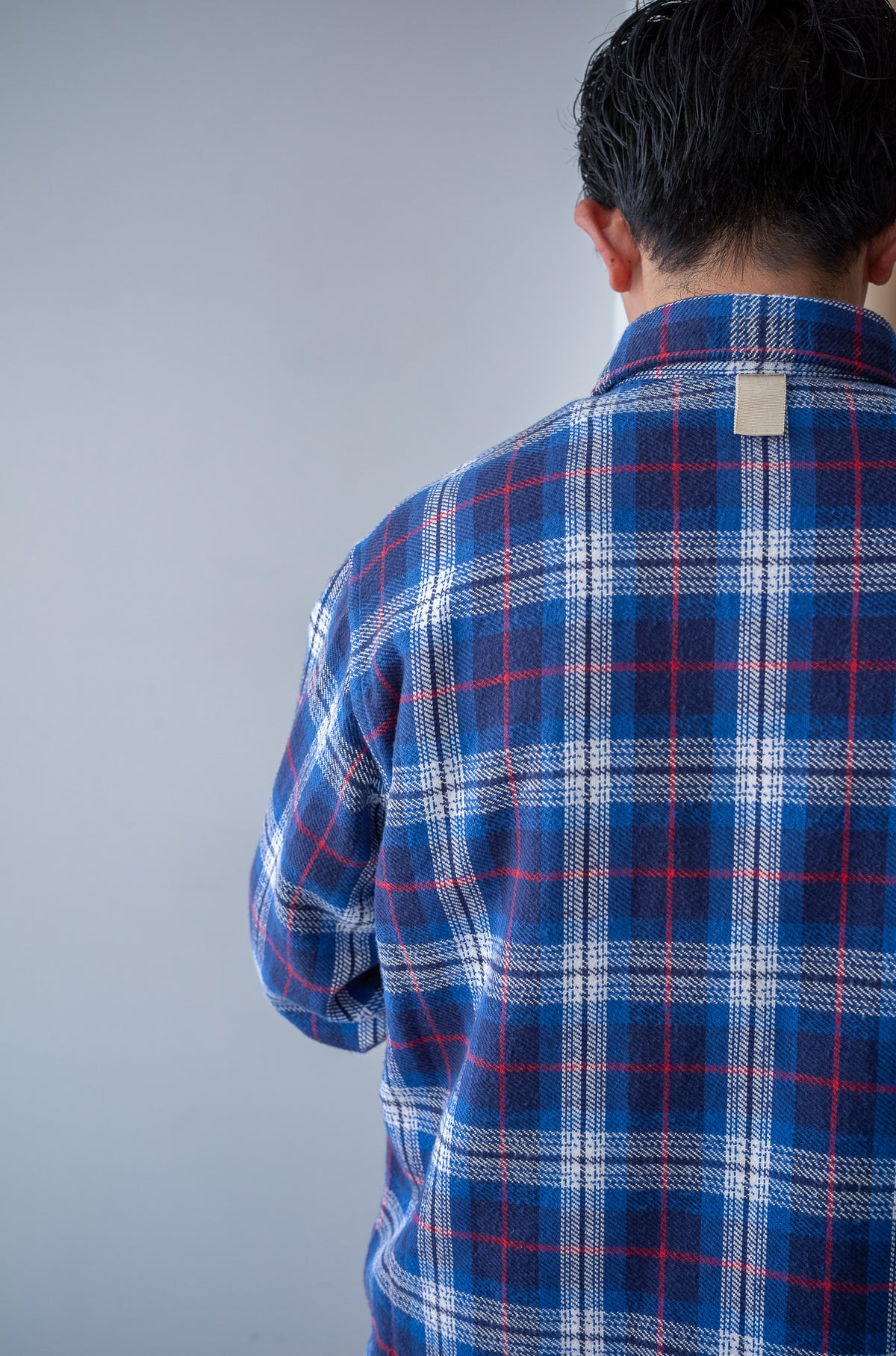 Rough Flannel Shirt 〈BLUE BASE〉
