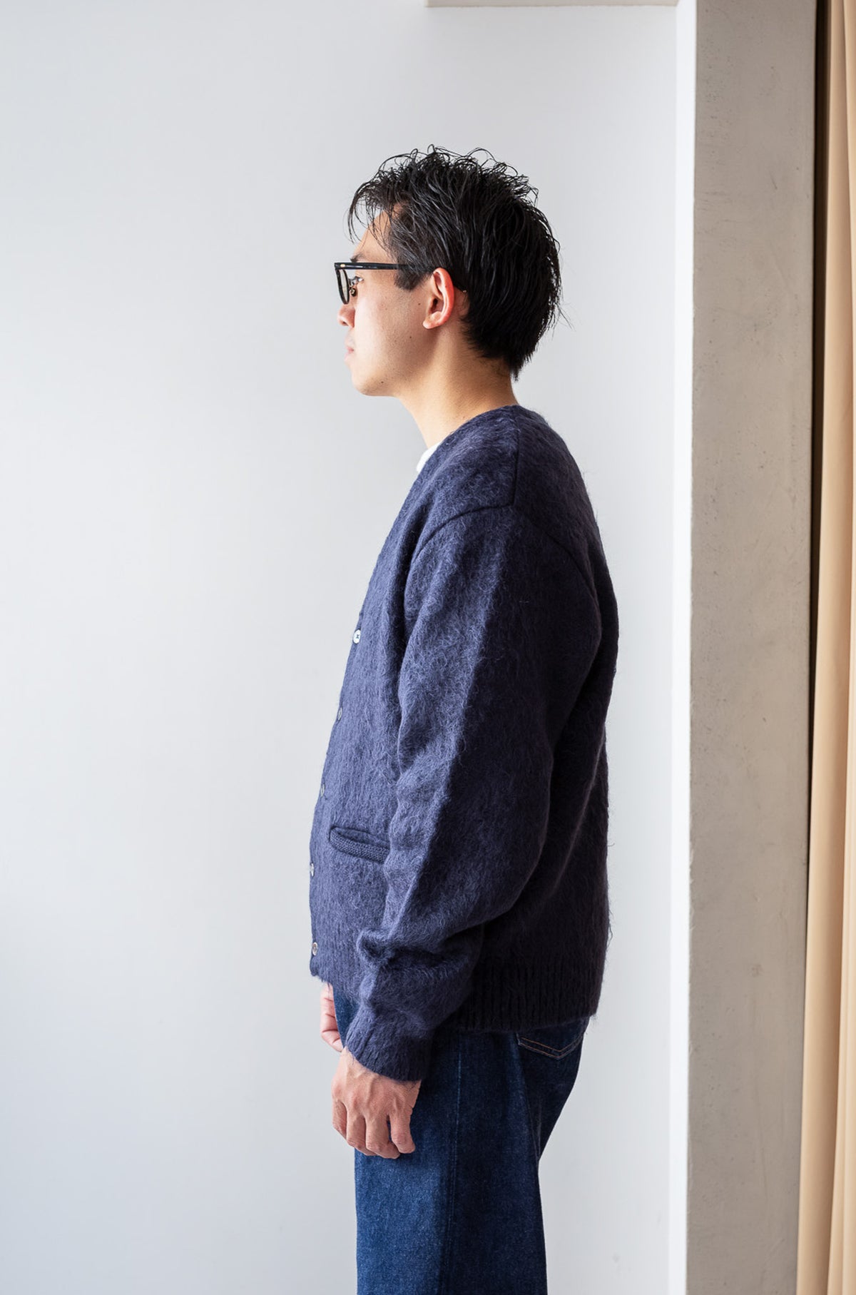 Stupid Shaggy Cardigan 〈MID NIGHT〉