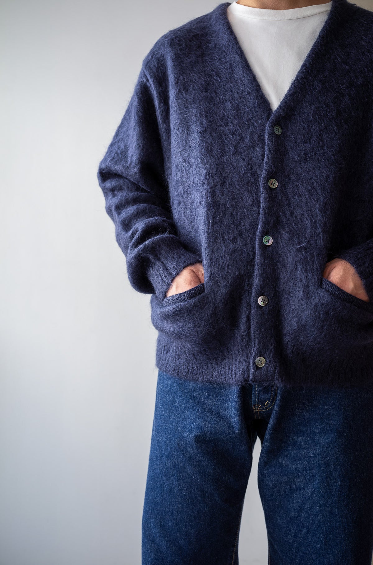 Stupid Shaggy Cardigan 〈MID NIGHT〉