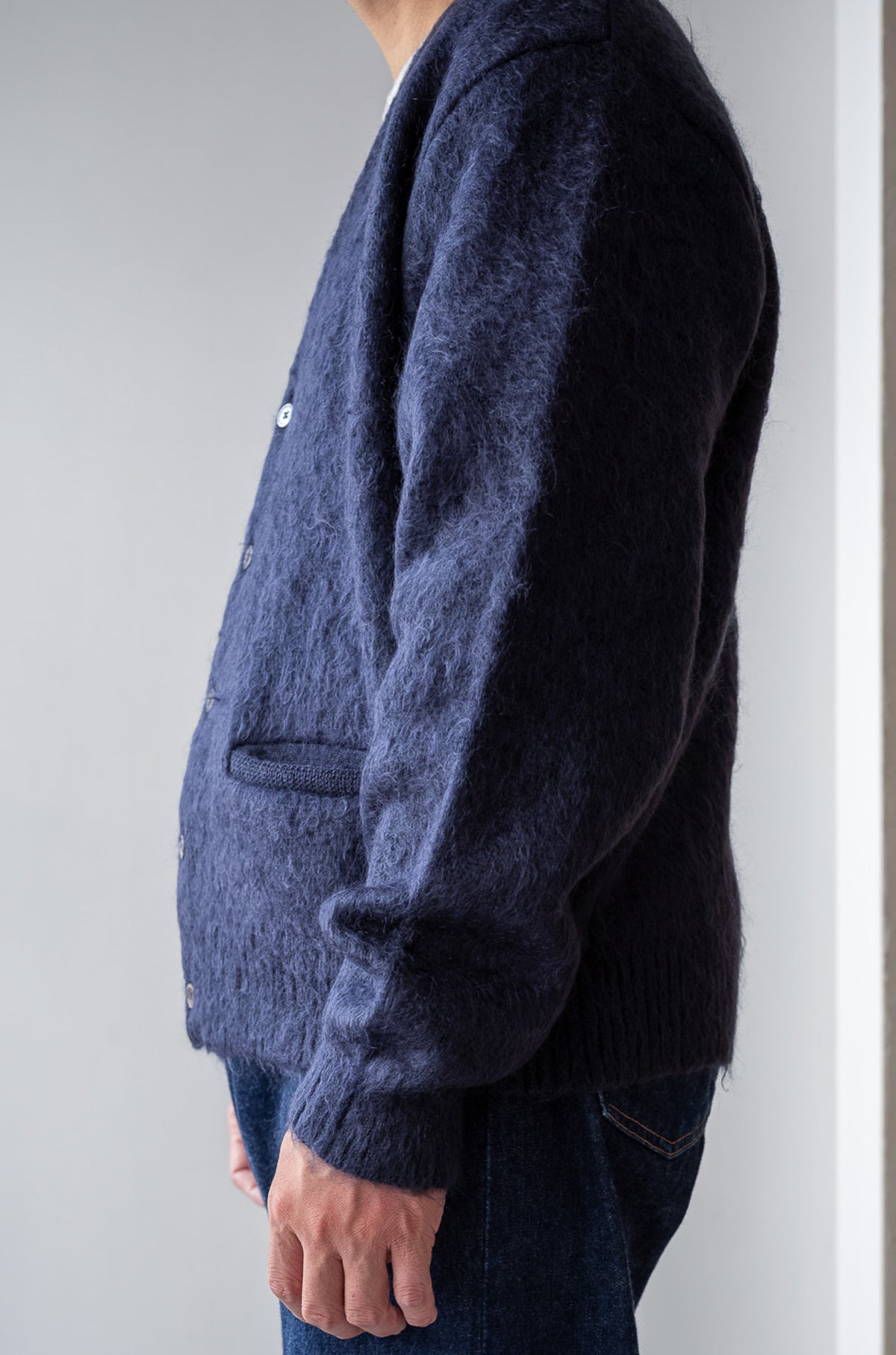 Stupid Shaggy Cardigan 〈MID NIGHT〉
