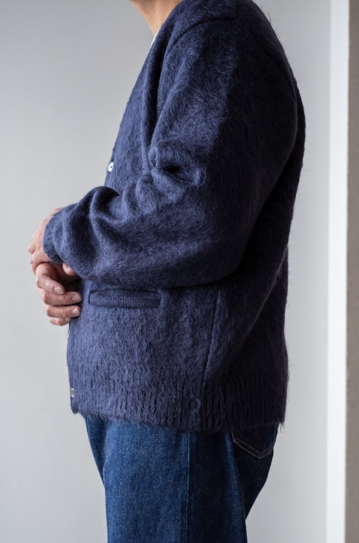 Stupid Shaggy Cardigan 〈MID NIGHT〉