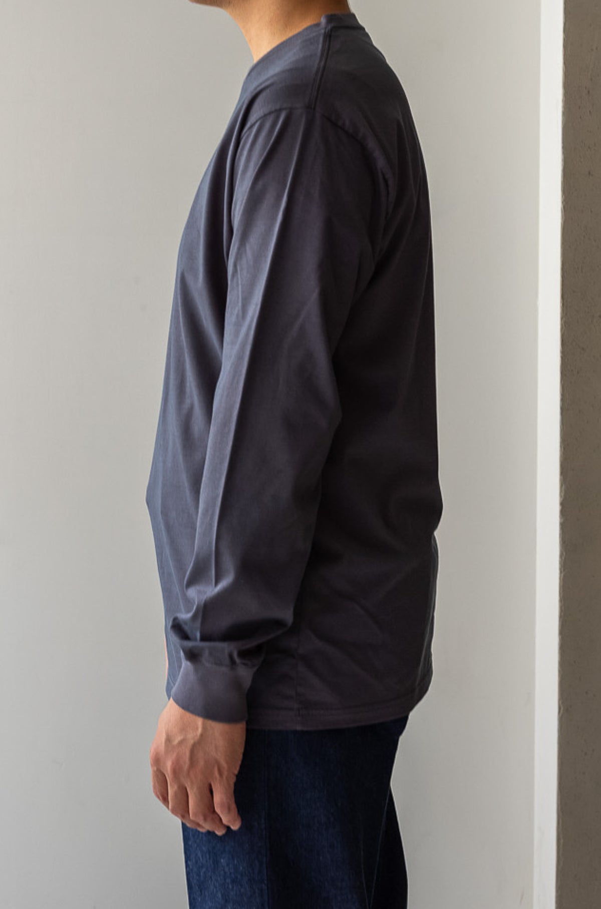Essential L/S Tee 〈GRAY〉