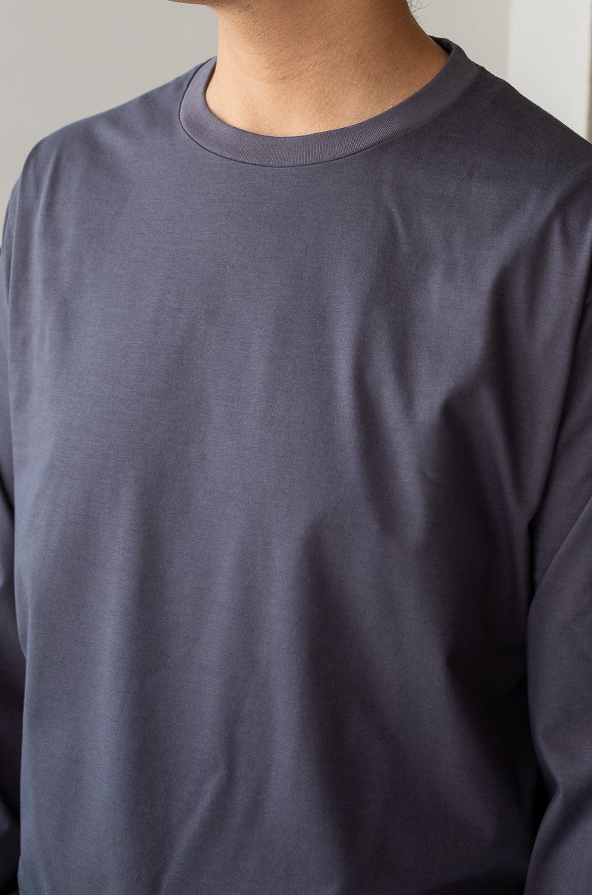 Essential L/S Tee 〈GRAY〉