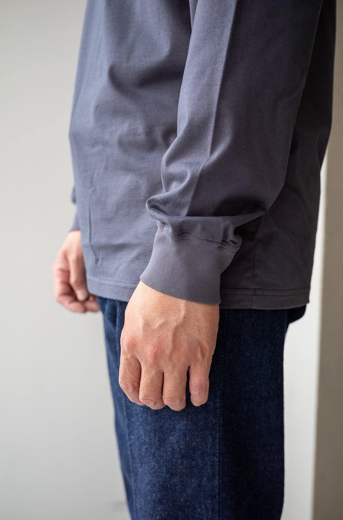 Essential L/S Tee 〈GRAY〉