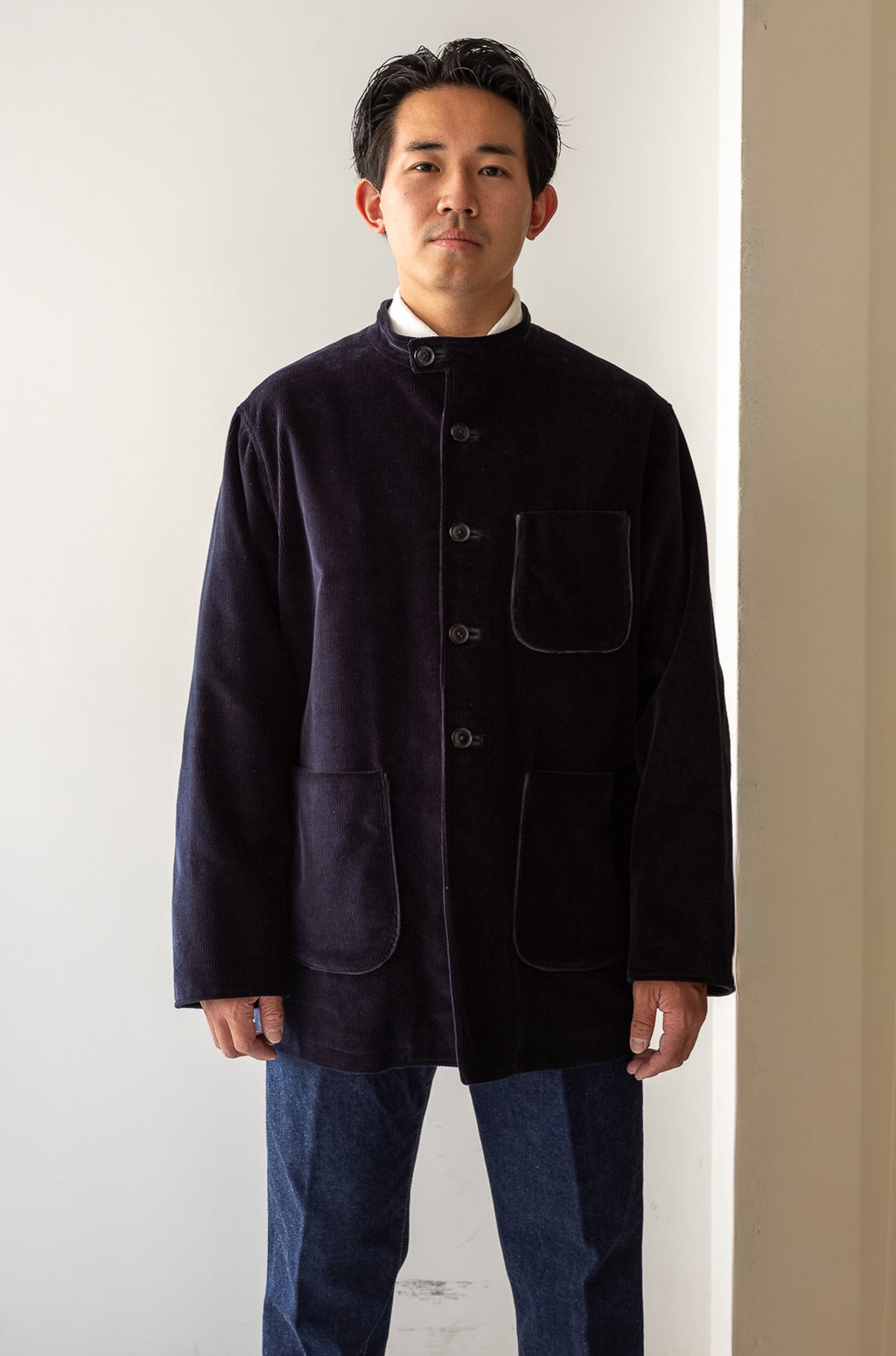 Corduroy Forestiere Jacket 〈NAVY〉