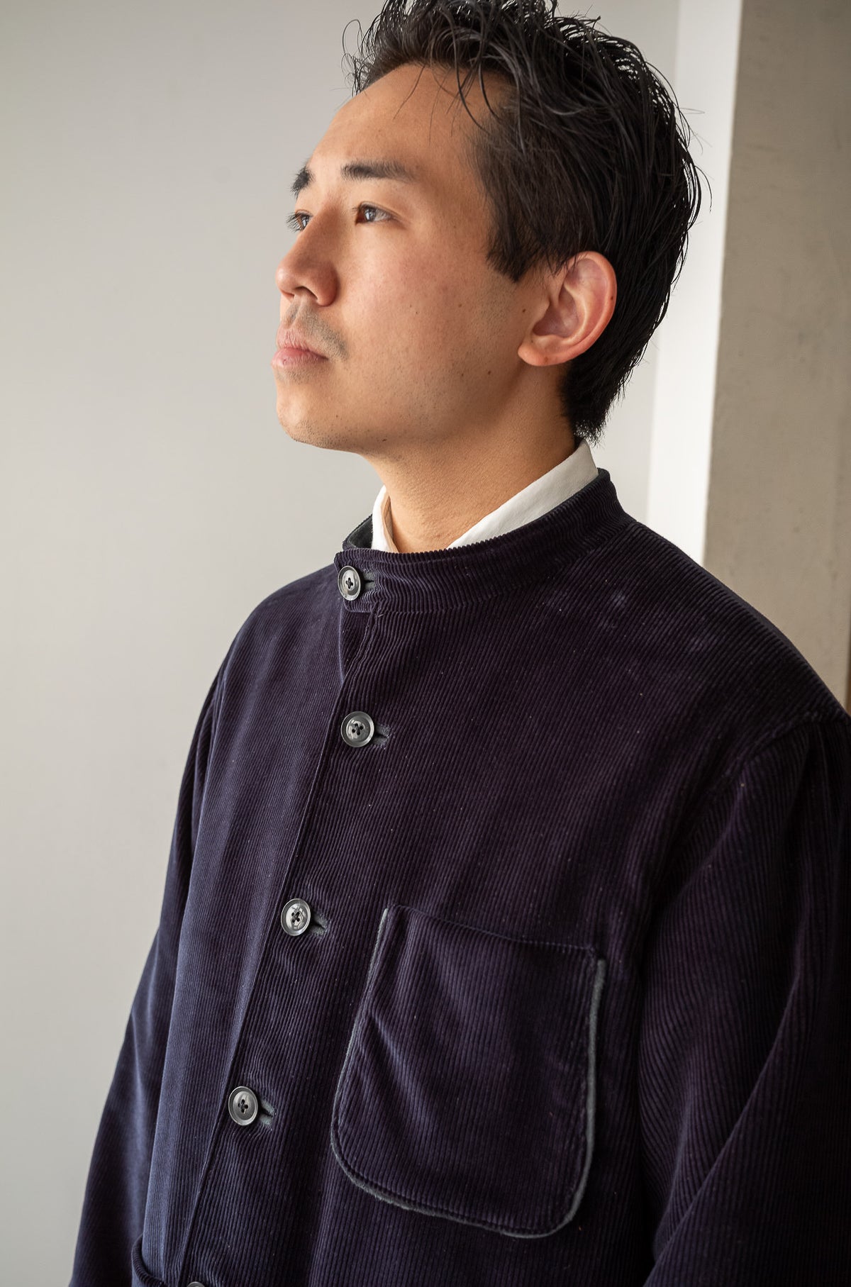 Corduroy Forestiere Jacket 〈NAVY〉